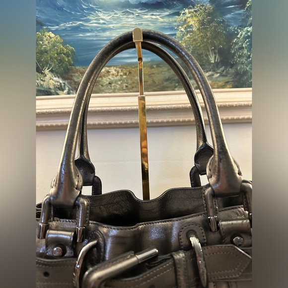 BURBERRY Calfskin Quilted Beaton Gunmetal - Picture 8 of 15